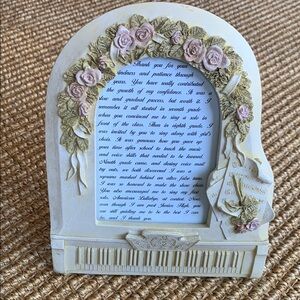 Grand Piano Frame Floral arch - Cream and Pink